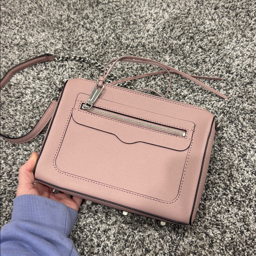 Rebecca Minkoff Avery Light Blush Pink Crossbody - Picture 6 of 8